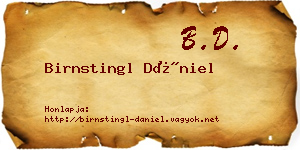 Birnstingl Dániel névjegykártya
