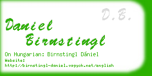 daniel birnstingl business card