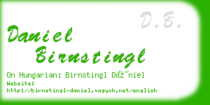 daniel birnstingl business card